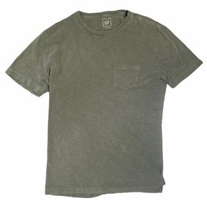 Army Green Gap Pocket Tee